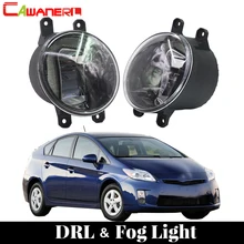 Cawanerl для Toyota Prius 2010 2011 2012 автомобильные аксессуары светодиодный противотуманный светильник дневной ходовой светильник DRL Белый 12 в яркий