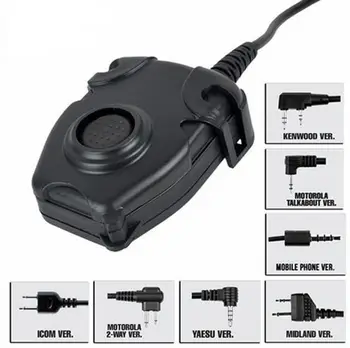 

Wargame Z-Tactical Bowman Elite II Military Headset PTT For Motorola Kenwod Icom Midland Phone Radio Z112