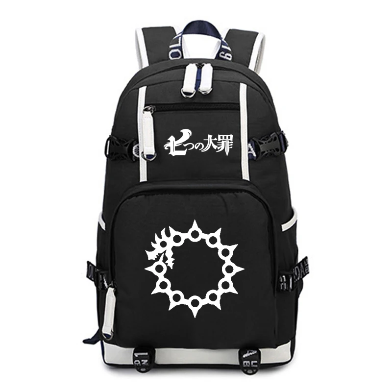 

Anime The Seven Deadly Sins Boys Girls Backpack Casual Shoulder Backpack Children Kid Backpack Laptop Backpack