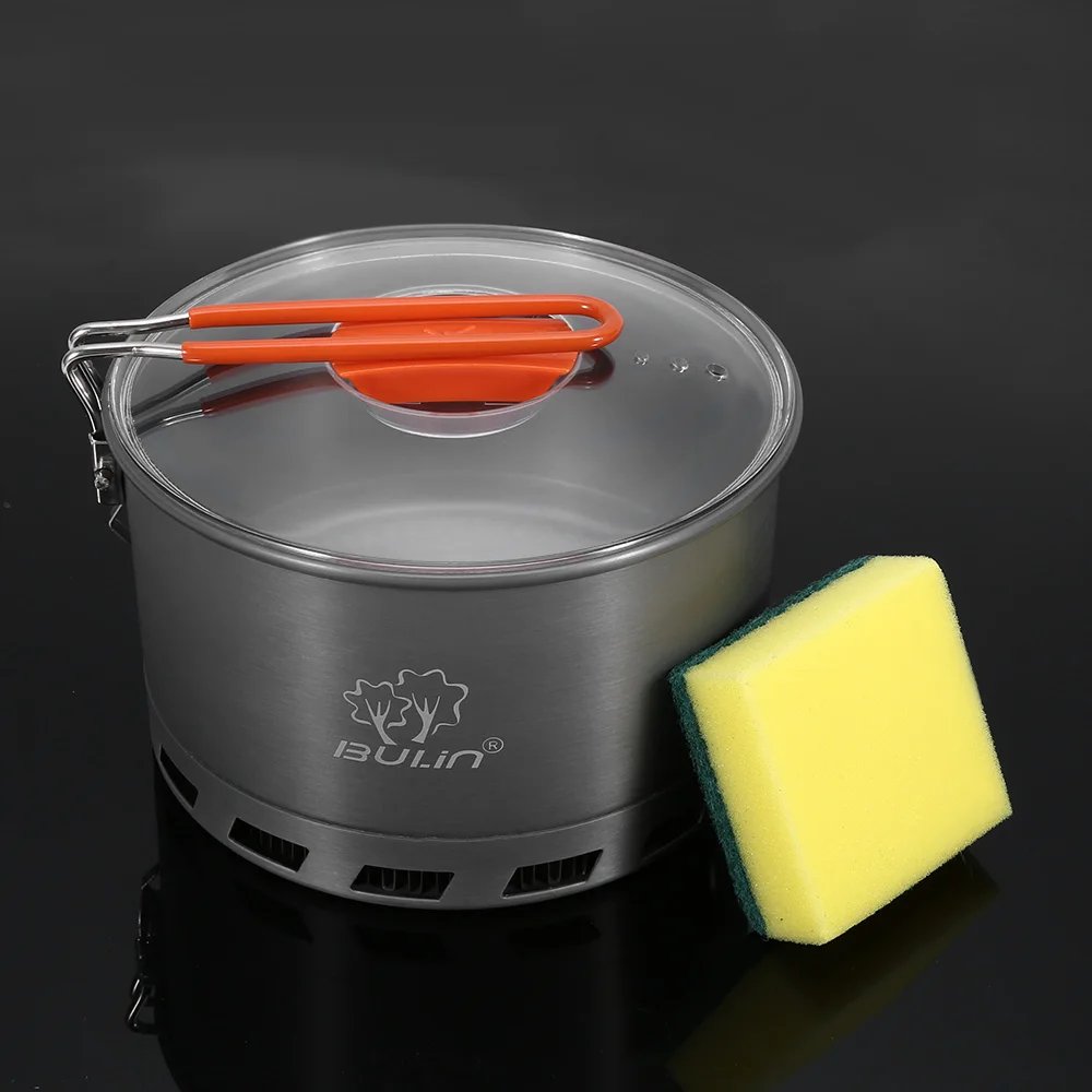 BULIN S2500 2.1L Кемпинг теплообменник горшок 2 3 человек портативный кухонная посуда