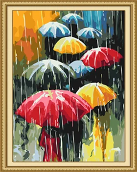 

DIY Frameless Pictures Painting By Numbers DIY Digital Oil Painting On Canvas Decor Coloring By Numbers Colour the umbrella