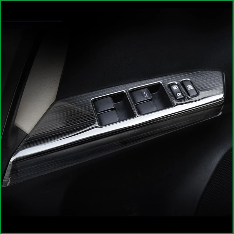 

For Toyota RAV4 RAV 4 2016 2017 Left Hand Drive Interior Door Handle Window Lift Switch Panel Cover Trim Car Styling