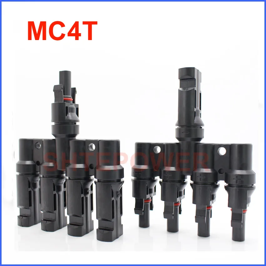 

1Pair x Multi 4T Branch MC4 Connector for solar panel parallel connection branch 2 pairs options