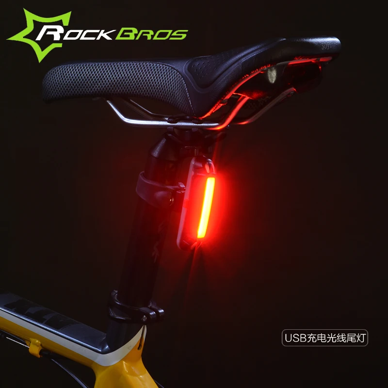 Rockbros USB Bicycle Light luz trasera bicicleta bike tail