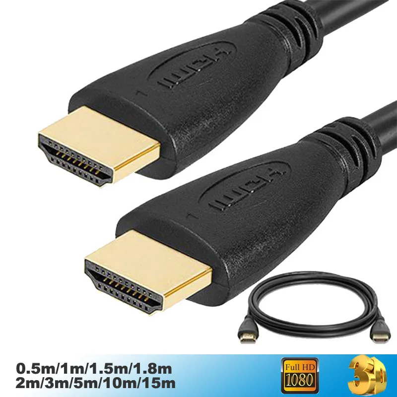 

High Speed HDMI Cable Male-Male HDMI Cabo 1.4 Version w Nylon net 1080p 3D 4K for HDTV XBOX PS3 1M 2M 3M 5M 10M 15M (3ft-50ft)