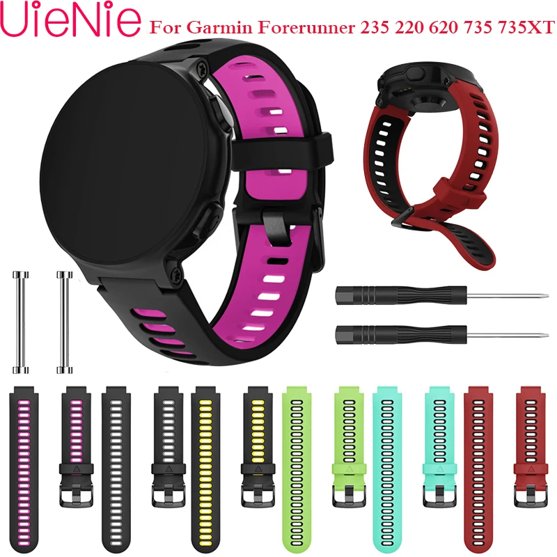 

Band For Garmin Forerunner 735XT 220 230 235 620 630 Smart Watch wristband soft silicone replacement strap with replacement tool