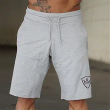 Брендовые мужские шорты летние новые хлопковые шорты свободного кроя мужские тренажеры для фитнеса до колен Мужские штаны для бега и тренировок повседневные штаны