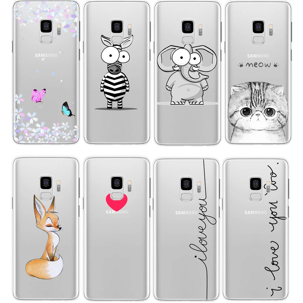 

Case For Samsung Galaxy Note 8 9 S8 S9 Plus S5 S6 S7 Edge A3 A5 J2 J3 J5 J7 Prime 2016 2017 A6 A8 2018 TPU Fox Zebra Cover Funda