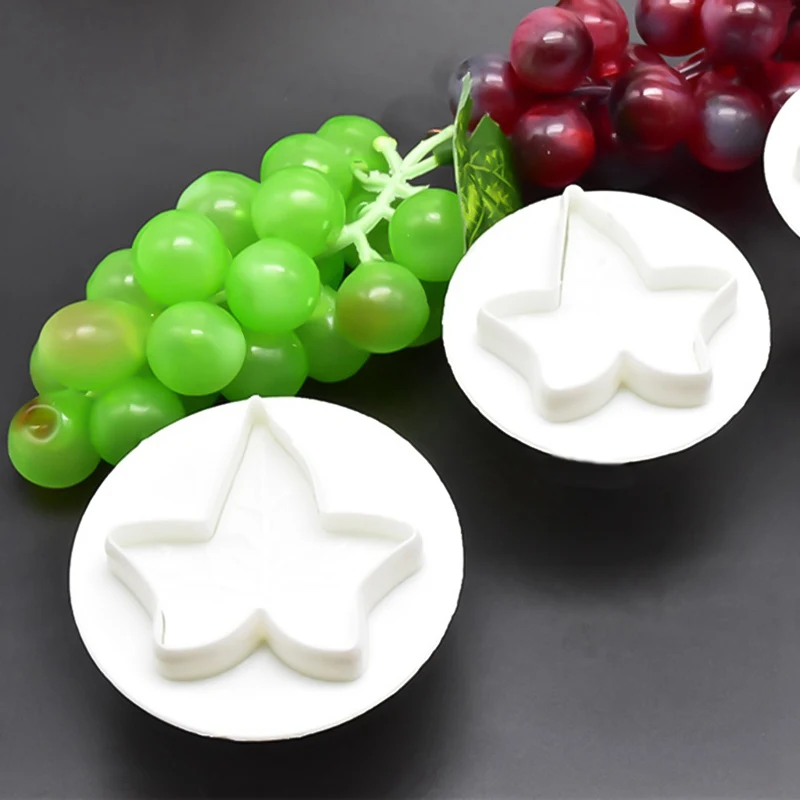 3Pcs/Set Maple Leaves Spring Cookie Cutter Biscuit Mold DIY Stamper Fondant Baking Modeling Cake Decorating Tools