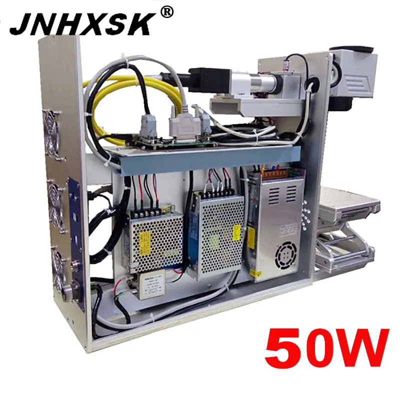 

MAX or RAYCUS fiber laser 50W laser marking machine fiber laser marking machine 50W with rotary 300x300mm working table size