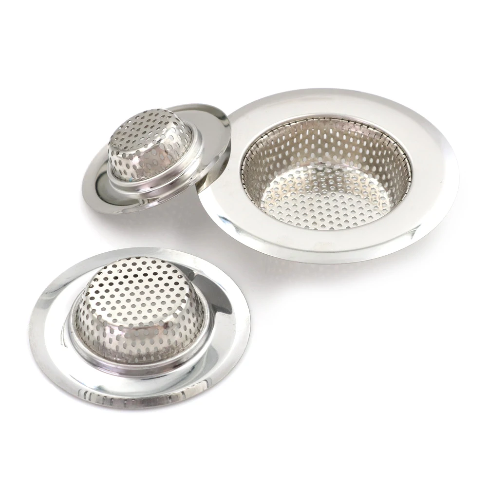 Stainless Steel Sink Strainer Shower Floor Drain Bathroom Plug Trap Hair Catcher Kitchen Sink Filter Floor Cover Basin Drainage Stainless Steel Sink Strainer Shower Floor Drain Bathroom Plug Trap Hair Catcher Kitchen Sink Filter Floor Cover Basin Drainage