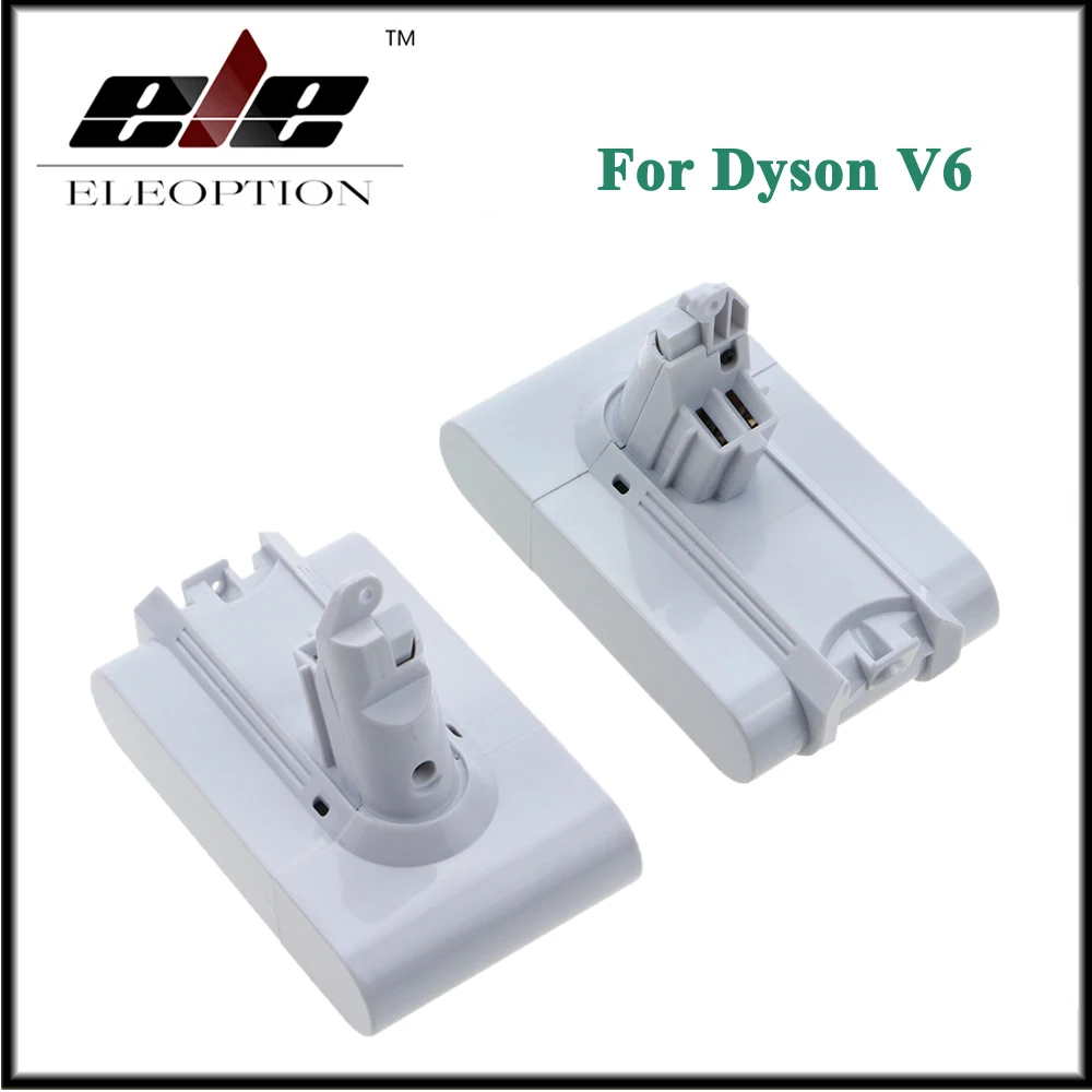 

2x Eleoption 21.6V 3000mAh Li-ion Replacement Battery For Dyson V6 Mattress Cordless Handheld Vacuum Cleaner For Dyson DC58 DC59