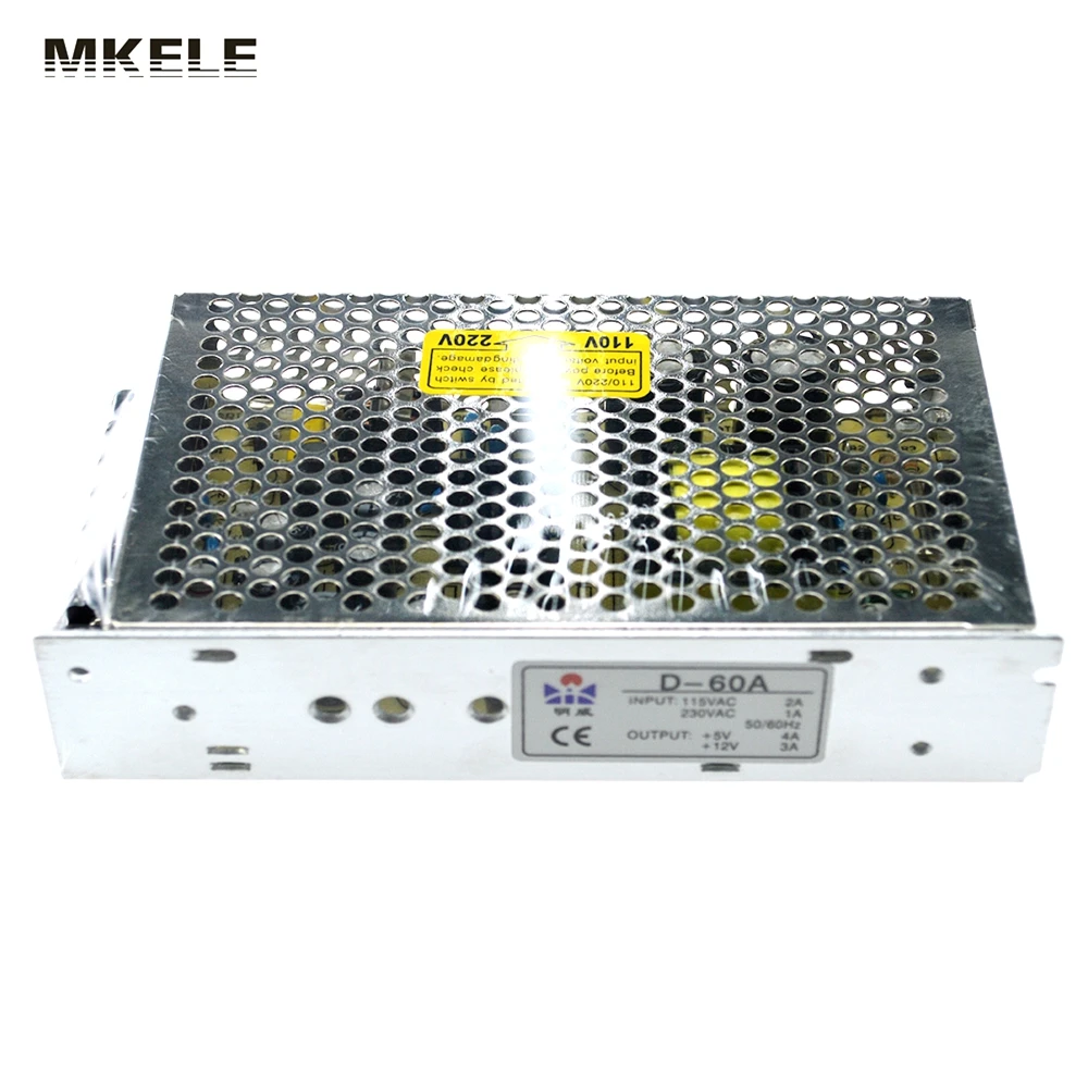 

High Quality Dual Output switching Power source Supply 60w 5V6A 12V4A D-60A Ac-Dc Voltage Converter Led
