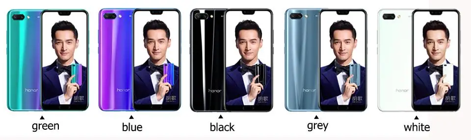 Honor 10 Мобильный телефон honor 10 19:9 полный экран 5,84 дюймов AI камера Восьмиядерный отпечаток пальца ID NFC android 8,1