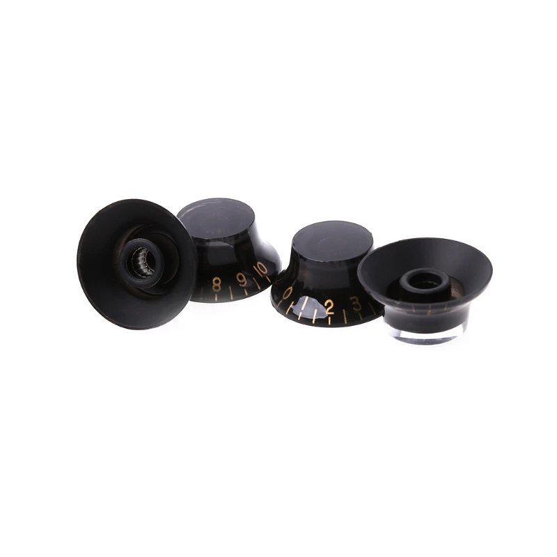 

1pc Knob Button Bell Shape Guitar Tone Volume Control For LP Guitar Parts Black Gold Feb27