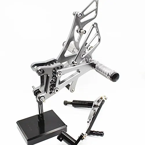 CNC Алюминиевые Регулируемые Rearsets подножки для Yamaha YZF-R1 YZF R1 2007 2008 - Цвет: Titanium