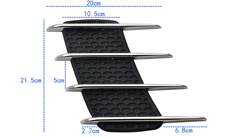 

2PCS Car Styling car shark gills Car Hood Side Flow Door Sticker for ALFA ROMEO 147 159 156 mito giulietta 166 accessories