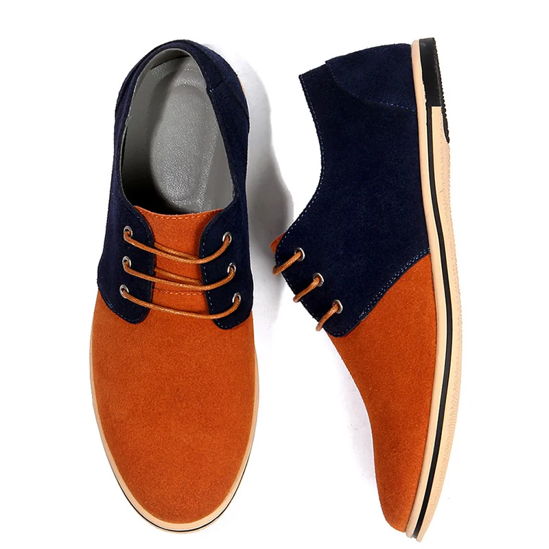 Calçados Chaussure camel Massagem De 44 Purple black Respirável Genuíno Mans Slip Clássico Homme gray Tamanho Grande Couro Sapatos 50 Shoes on BZ6qRd6w