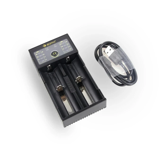 2 шт. EIZFAN IMR18650 IMR 18650 3100 мАч 40A EFAN электронная сигарета аккумуляторная батарея с C2 usb