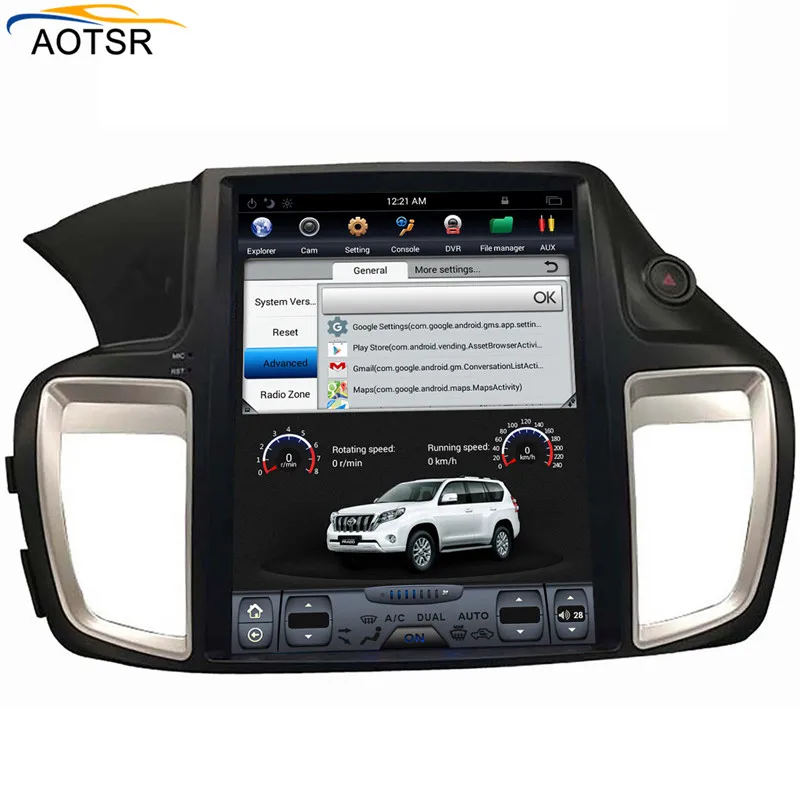 Top Tesla style 12.1"Big screen Android 7.1 Quad core Car radio GPS Navigation for HONDA ACCORD nine 2013-2018 autostereo no dvd 7