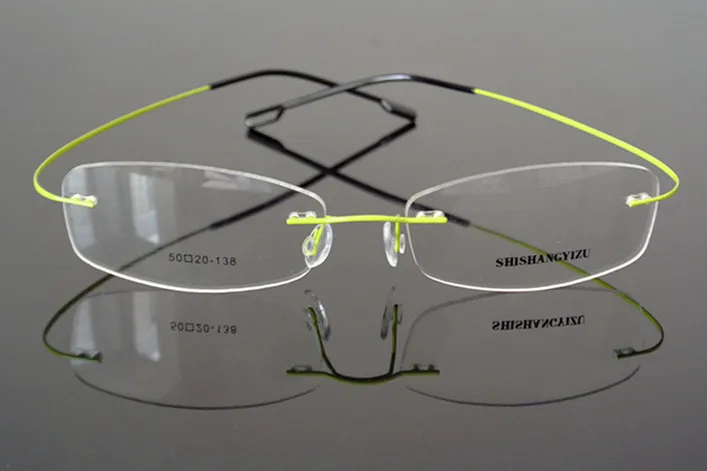 Памяти титановые оправы гибкие очки оправы очки от близорукости очки Rx able супер светильник