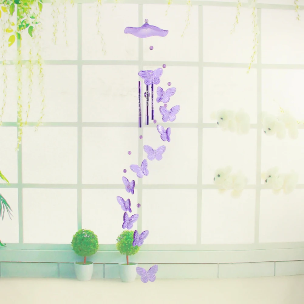 Butterfly Wind Chime Bell Lucky Garden Hanging Decoration Ornament Gift Home Decoration Fashion 3