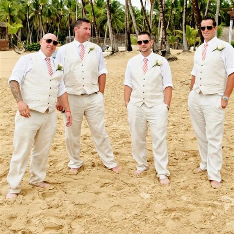 Latest-Coat-Pant-Designs-Beige-Beach-Groomsman-Men-Suit-Slim-Fit-2-Piece-Custom-Wedding-Tuxedo