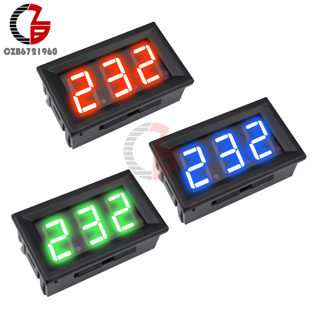 0.56/"LED Volt meter Digital Panel Meter AC 70-500V DC 0-30V//0-99.9V//5-120V L2KD