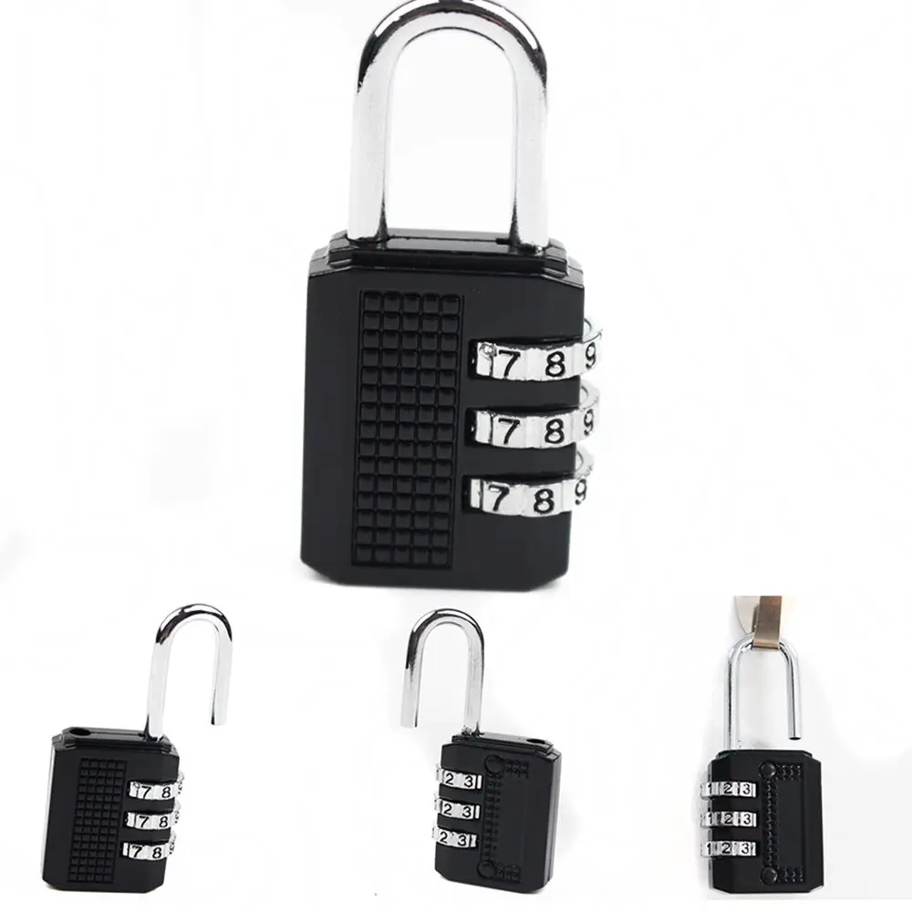 

1PCS 3 Digit Resettable Combination Padlock Coded Lock School Gym Locker Sheds