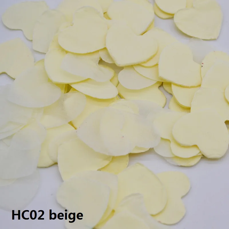 HC02 1000 шт./пакет сердце Форма конфетти из папиросной бумаги Свадебная вечеринка бросали поставок искусственное дерево Бумага лом шар заполнения аксессуары - Цвет: HC02