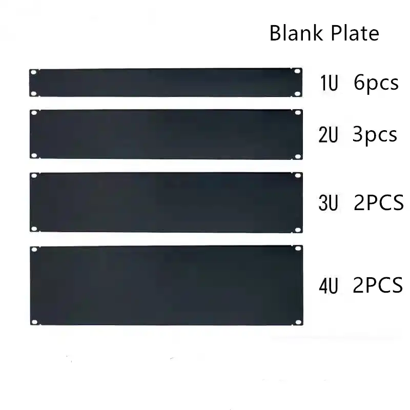 Dhl Free Blank Plate 1u 2u 3u 4u 5u 6u For 19 Rack Mount Cabinet