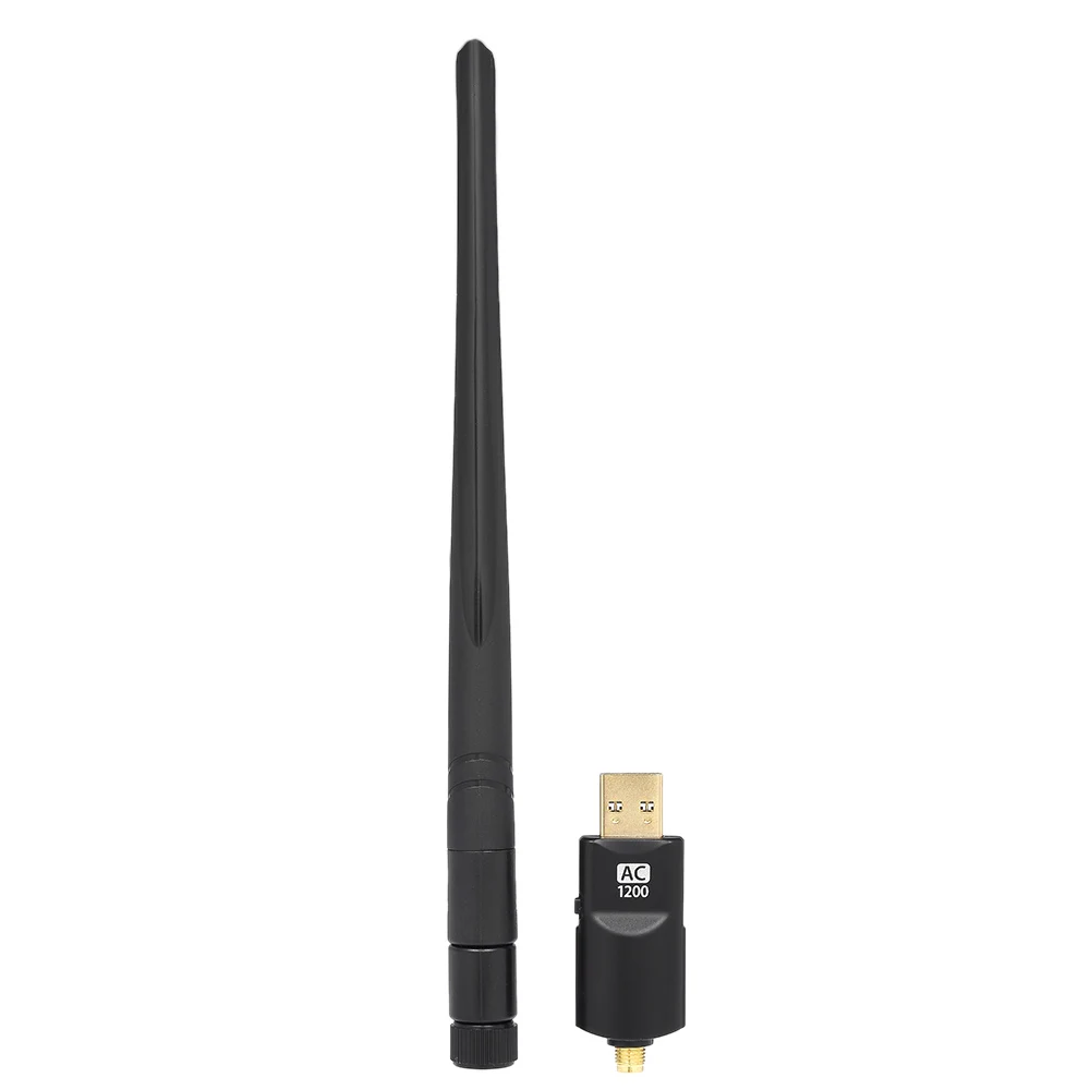 Двухдиапазонный 802,11 acbgn 1200 Мбит/с беспроводной USB 3,0 Wifi Lan Dongle адаптер 2,4G/5 ГГц с антеннами для ноутбука настольный компьютер