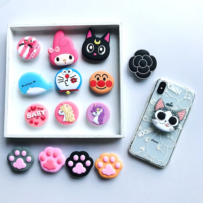 

New Universal mobile phone bracket cartoon phone holder desktop bracket cute Expanding Stand and grip Doraemon Melody