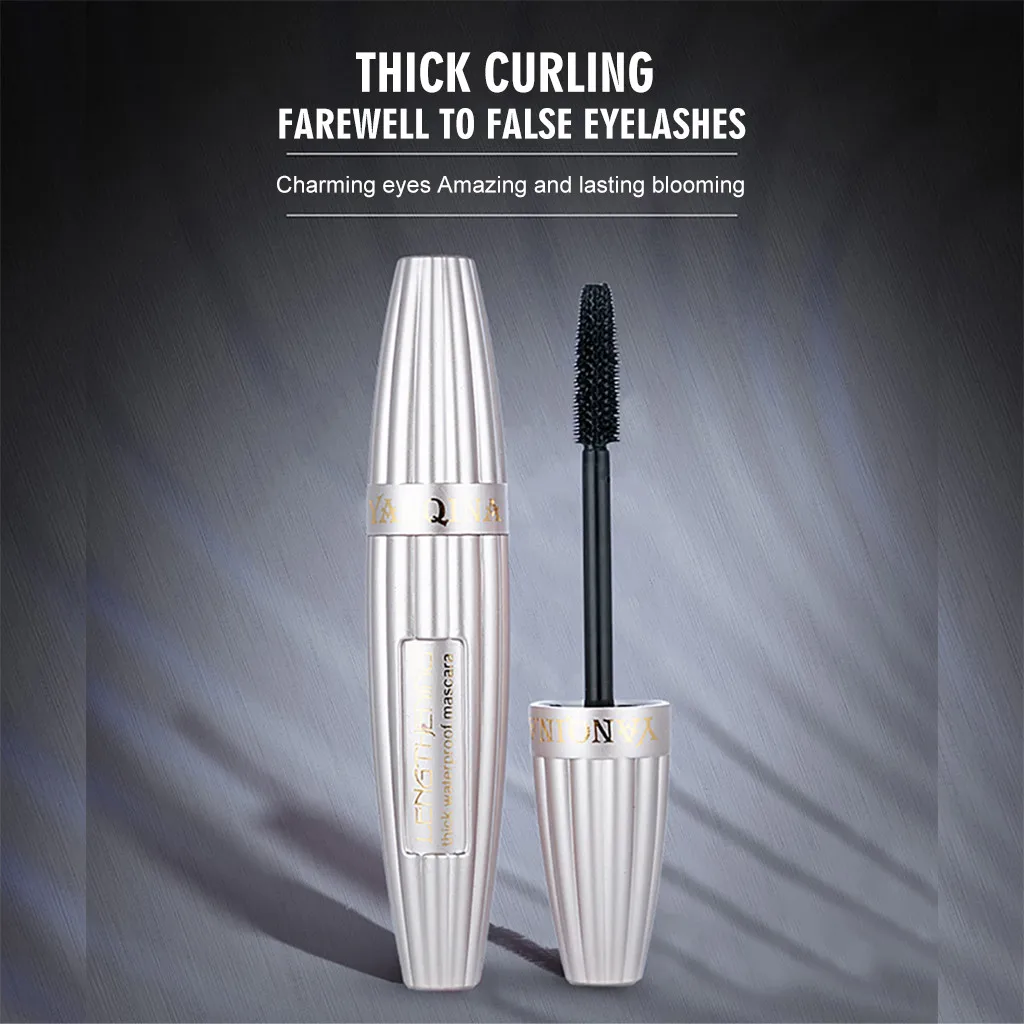 Новый Топ Красота Черная тушь для ресниц силиконовая щетка водостойкая