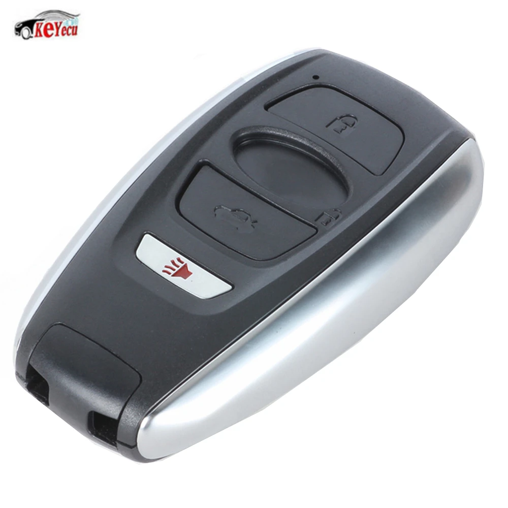 KEYECU Replacement 3+1 Buttons Smart Remote Car Key Shell for Subaru