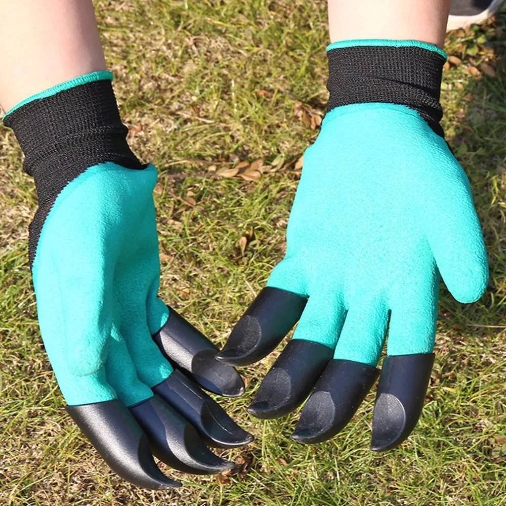 

Garden working Gloves Fingertips Claws Planting Gloves Quick Easy to Dig & Plant Safe Gloves Full Finger Mittens Digging Gloves