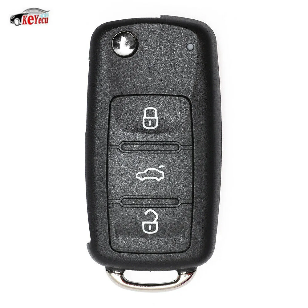 KEYECU удаленной машине брелока 315 МГц ID48 чип для Volkswagen 2011- GTI Jetta EOS Golf NBG010180T