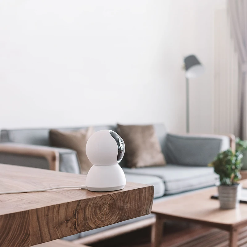 Английская версия Xiaomi Mijia умная камера Вращающаяся головка Версия 1080 P 360 градусов веб-камера IP Cam видеокамера Wi-Fi Беспроводное управление пр...