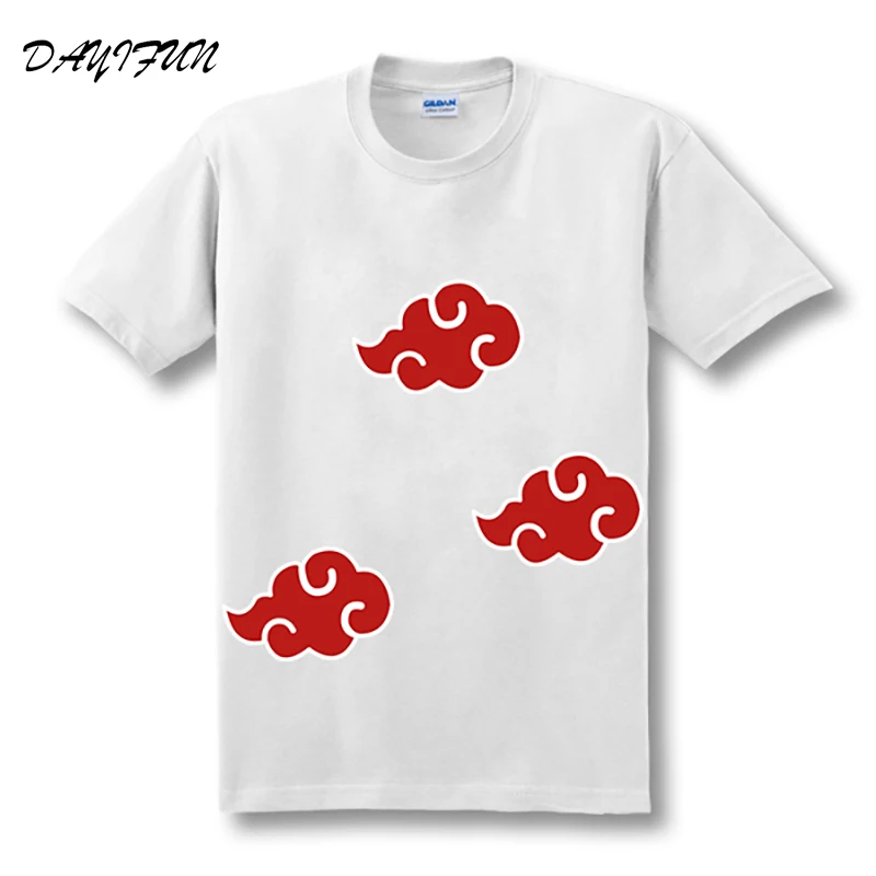 

DAYIFUN 2019 Anime Fashion T Shirt Naruto akatsuki Logo Pattern T-shirts Cosplay Couple Costume Top Tees XS-4XL T00917