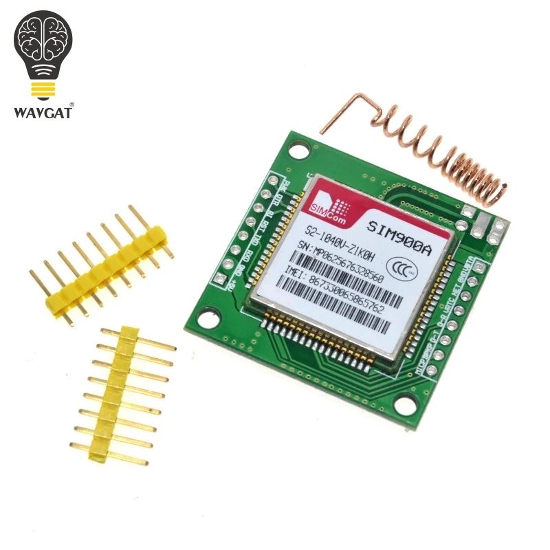 WAVGAT мини GPRS GSM модуль SIM900A беспроводной расширения плата антенна протестирована