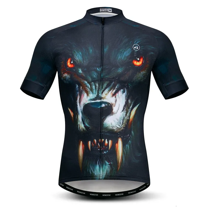 Weimostar Wolf Велоспорт Джерси Горный Велосипед Одежда Лето короткий рукав mtb велосипед Джерси принт рубашка для езды на велосипеде Майо Ciclismo - Цвет: Color 1