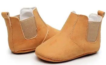 

Lovely Baby Boots 2020 New Cute Baby Moccasins solid PU leather Handmade Infants boys girls Boot 9 Colors Dropshipping