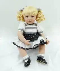 Рождественский младенец получивший новую жизнь ребенок мягкий винил Bebe ручной работы девочка кукла + платье 20 ''ребенок подарок куклы для