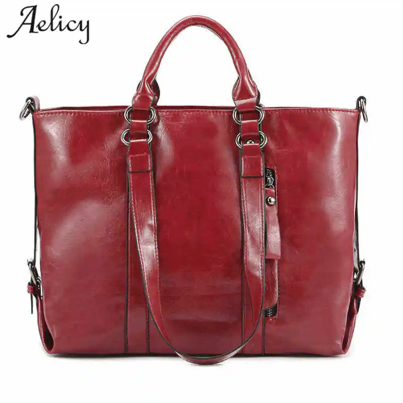 Koop Aelicy Fashion Designer Vrouwen Handtas Vrouwelijke PU Lederen Tassen Handtassen Dames Draagbare Schoudertas Kantoor Dames Tas Bakken