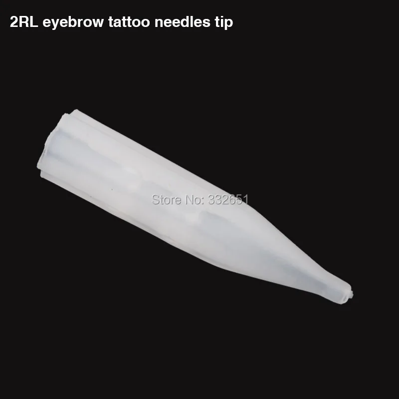 CHUSE 2RL Предварительно стерилизованные татуировки советы одноразовые Перманентный макияж пластиковые татуировки наконечник питания 100 шт губы бровей крышка PMU