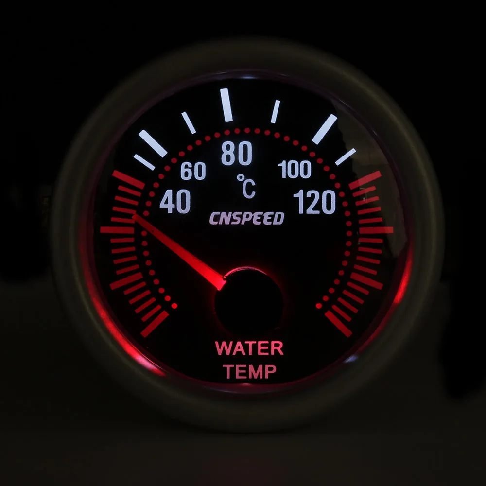 CNSPEED Автомобильный датчик температуры воды 40 ~ 120 C 2 &quot52 мм Универсальный Белый