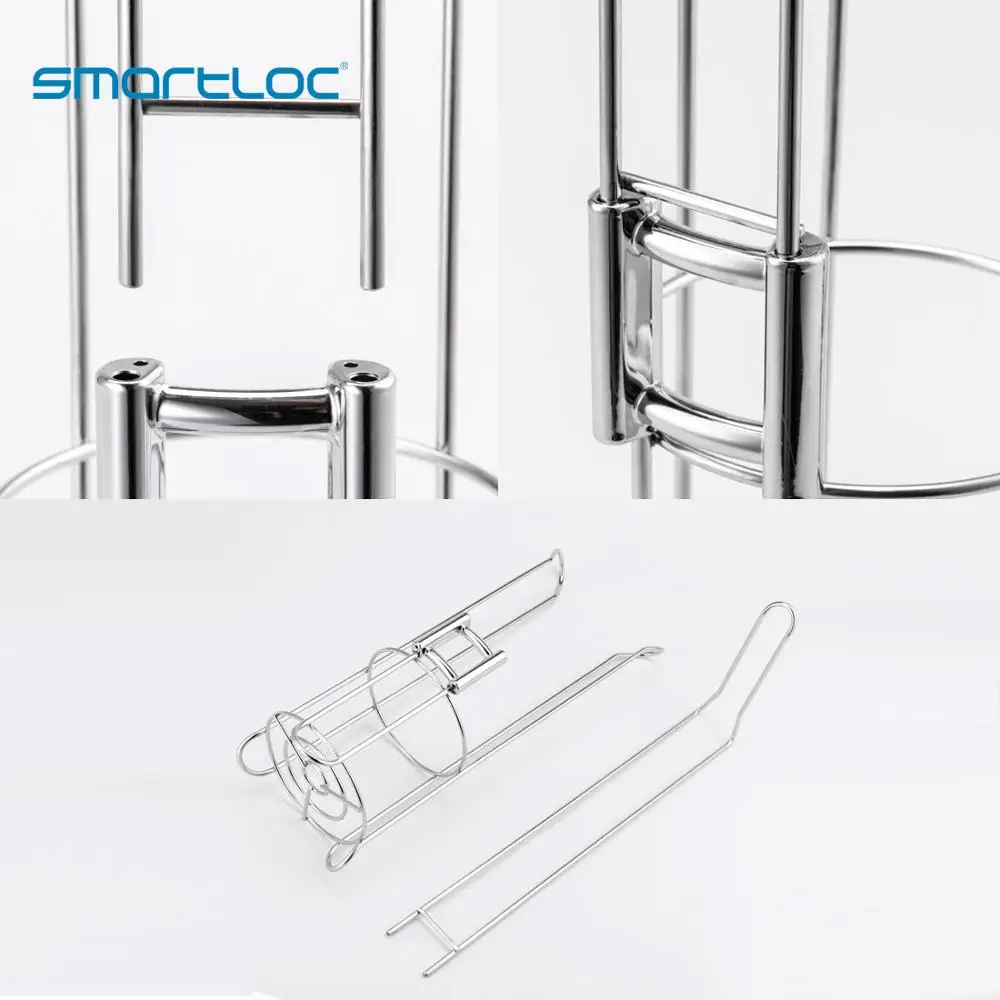smartloc Iron Large Stand Toilet Paper Holder Tissue Roll Rack Bathroom Storage Container Bath Accessories Kitchen Organizer