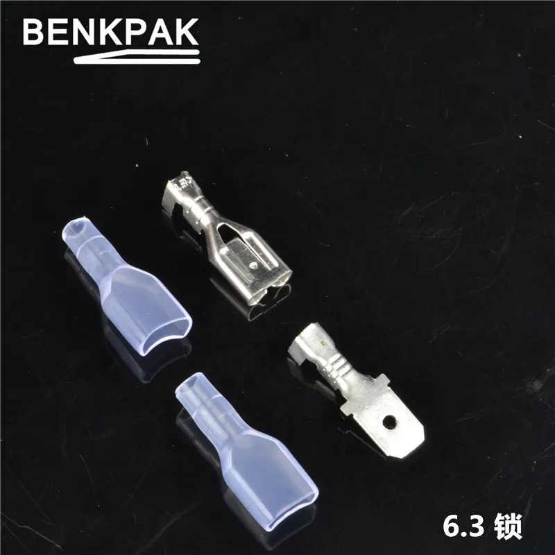 25set 6.3mm Crimp Terminal Female Spade Connector +male Spade Connector+ Case Terminals