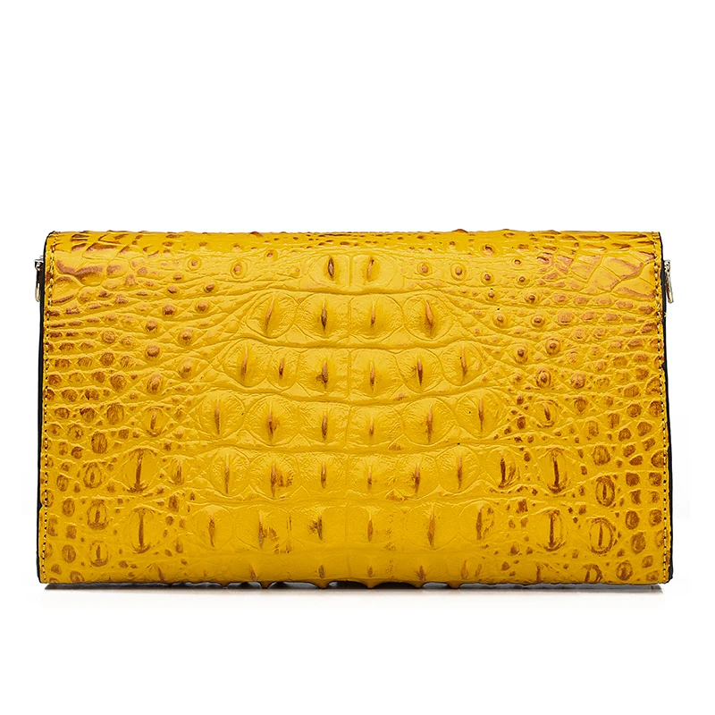 Goede Krokodil Schooltas Schoudertas 2020 Vrouwen Designer Luxe Handtas Mode Pu Lederen Crossbody Tassen Dames Bolso Mujer Geel
