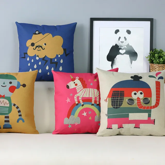 Fresh Childlike Cartoon Pillow SModern Pillow Cushion Children's Adorable Children's Decorative Pillows Fresh Childlike Cartoon Pillow SModern Pillow Cushion Children's Adorable Children's Decorative Pillows